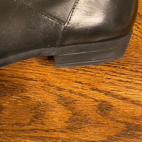 Women’s Black Slouchy Leather Boots - Picture 9 of 9